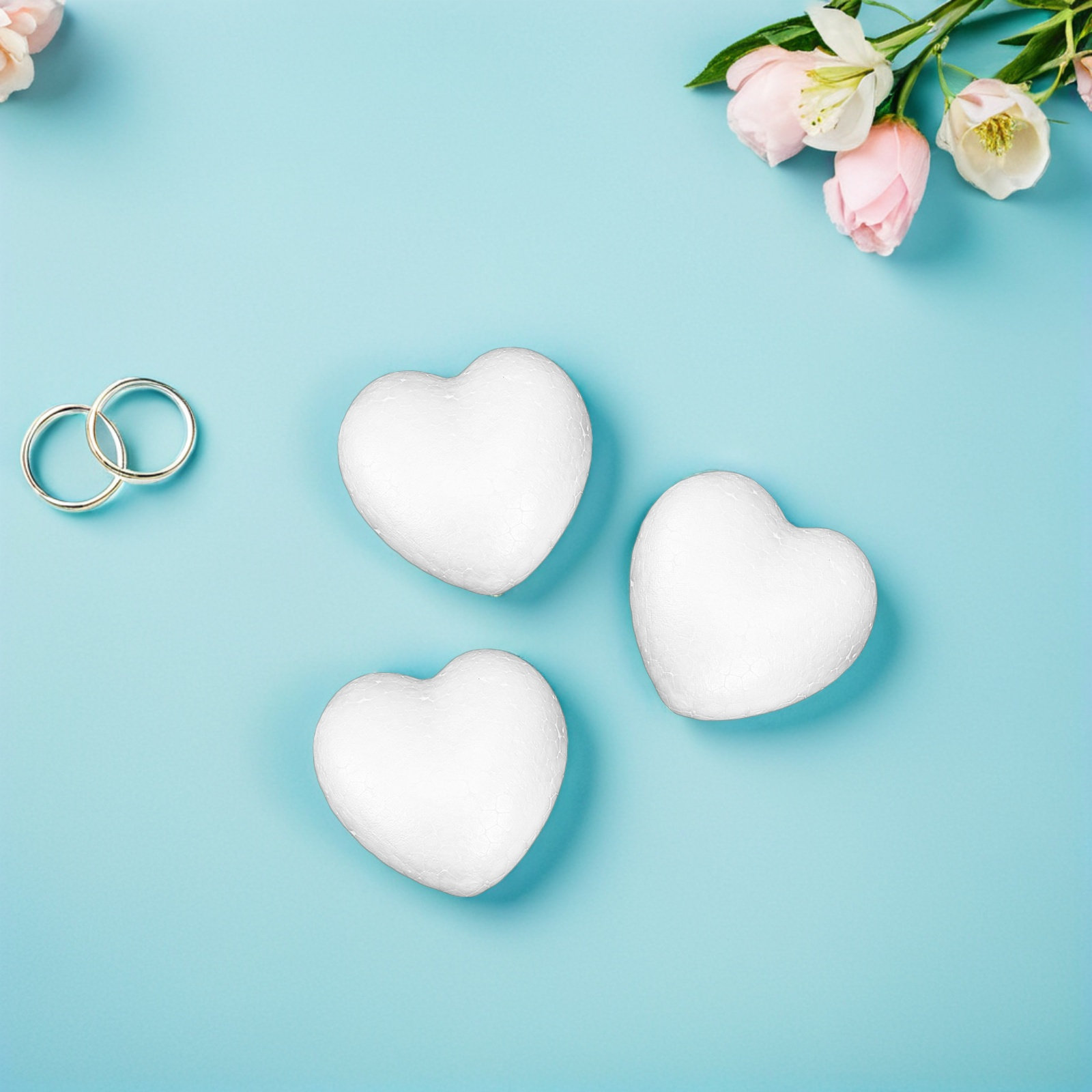 20Pcs Smooth Foam Heart Balls  - Embellish Craft recensione e prezzo