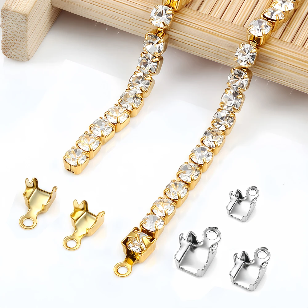 10/20Pcs Stainless Steel Gold  - Beaded Trim Fringe recensione e prezzo