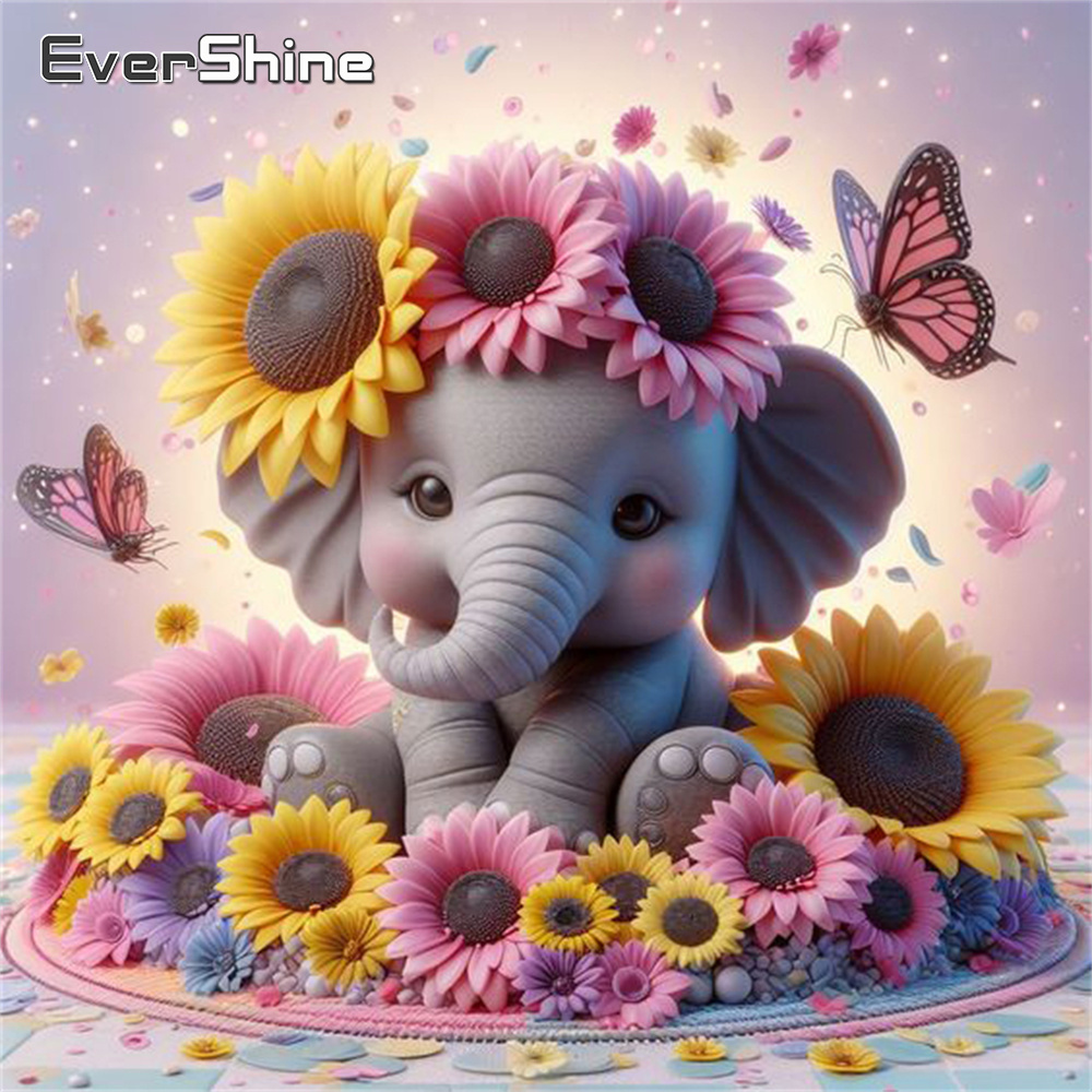 Evershine Elephant Diamond Pai - Embroidery Embellishments recensione e prezzo