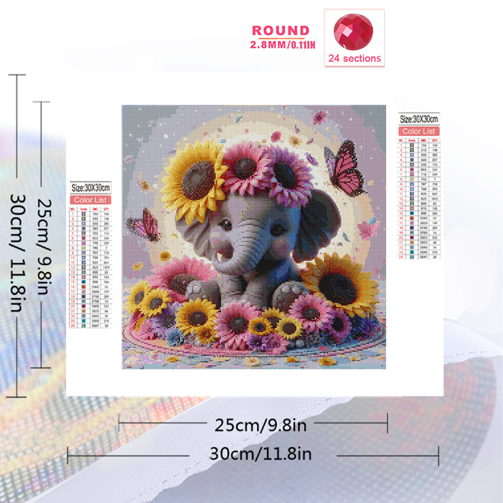 Evershine Elephant Diamond Pai - Embroidery Embellishments recensione e prezzo