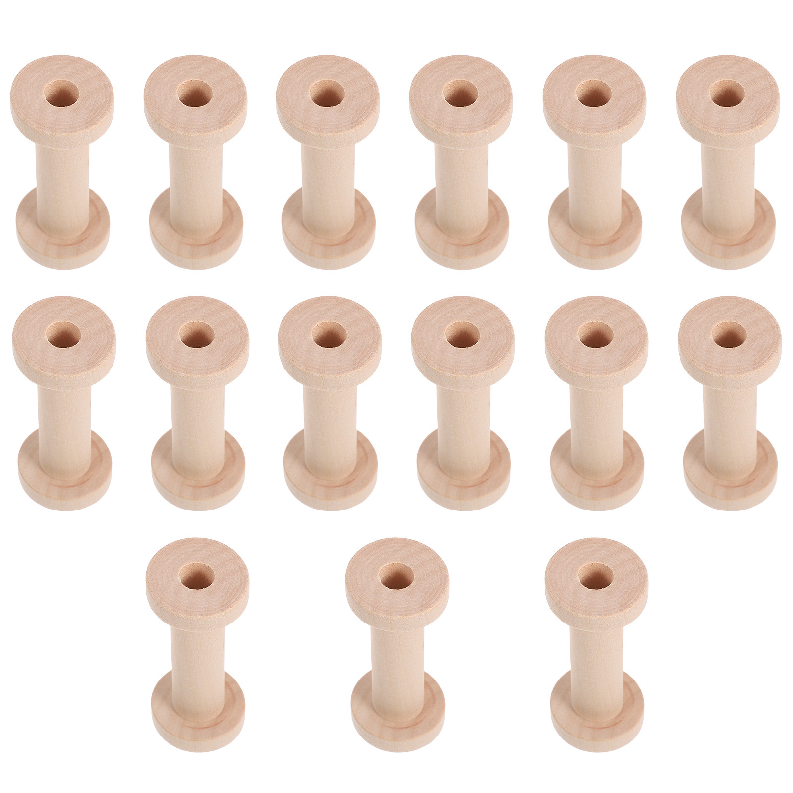 15Pcs Vintage Wooden Spools Em - Embroidery Craft recensione e prezzo