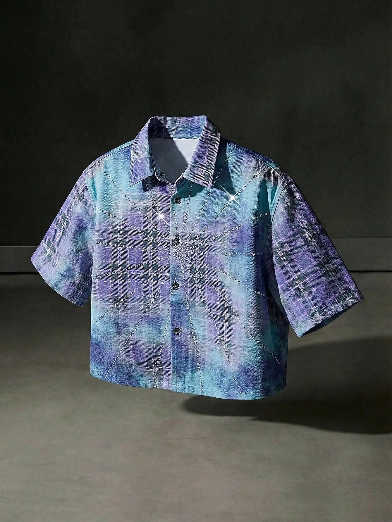 Mens Plaid Denim Shirt With Rh - Embellish Knit recensione e prezzo