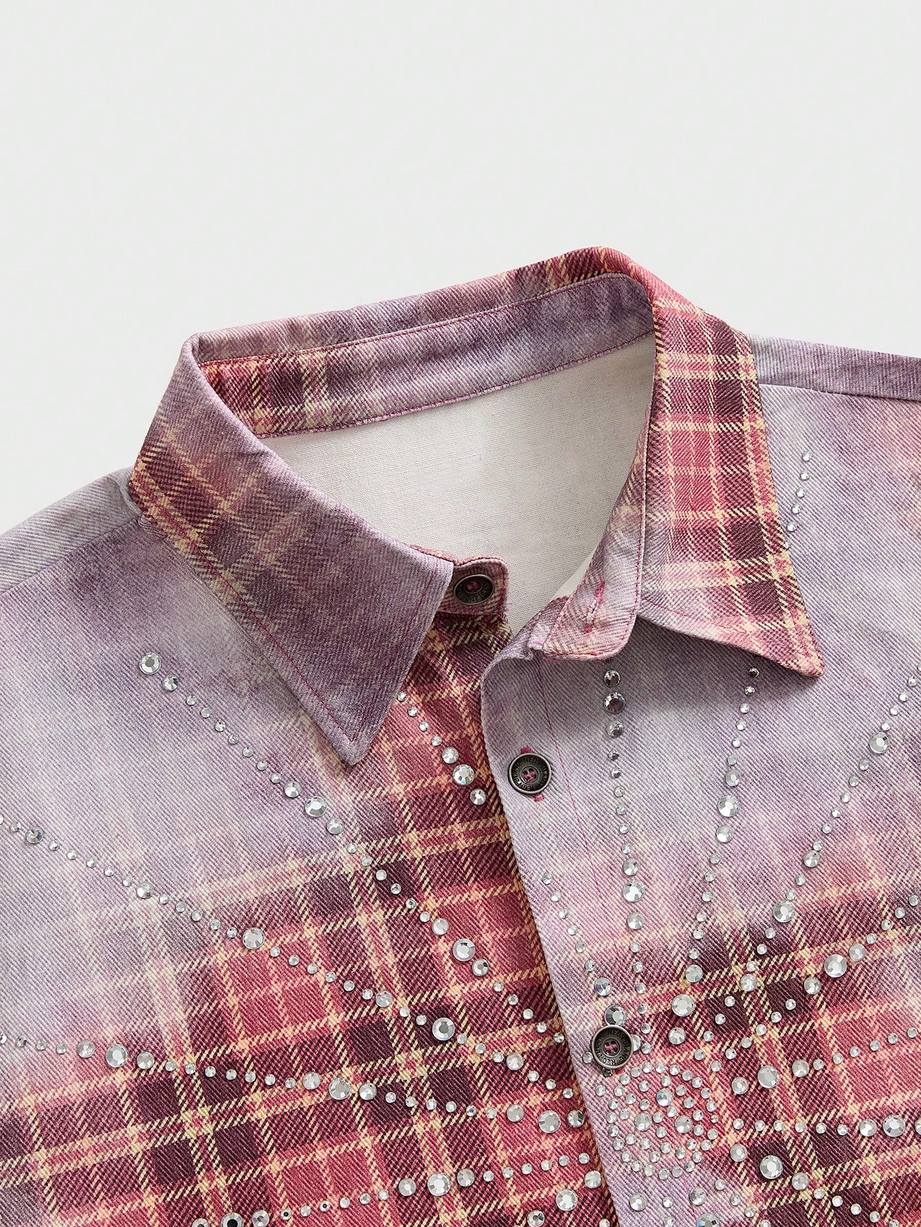 Mens Plaid Denim Shirt With Rh - Embellish Knit recensione e prezzo