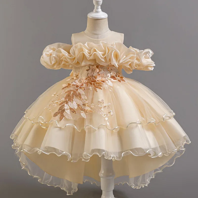 Fashion Flower Girl Dresses fo - Lace Ribbon Trim recensione e prezzo