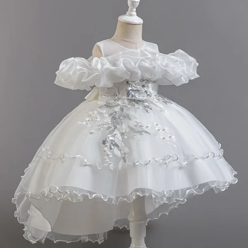 Fashion Flower Girl Dresses fo - Lace Ribbon Trim recensione e prezzo