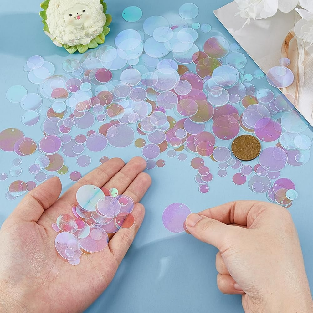 1800Pcs 6 Sizes Loose Sequin F - Embroidery Craft recensione e prezzo
