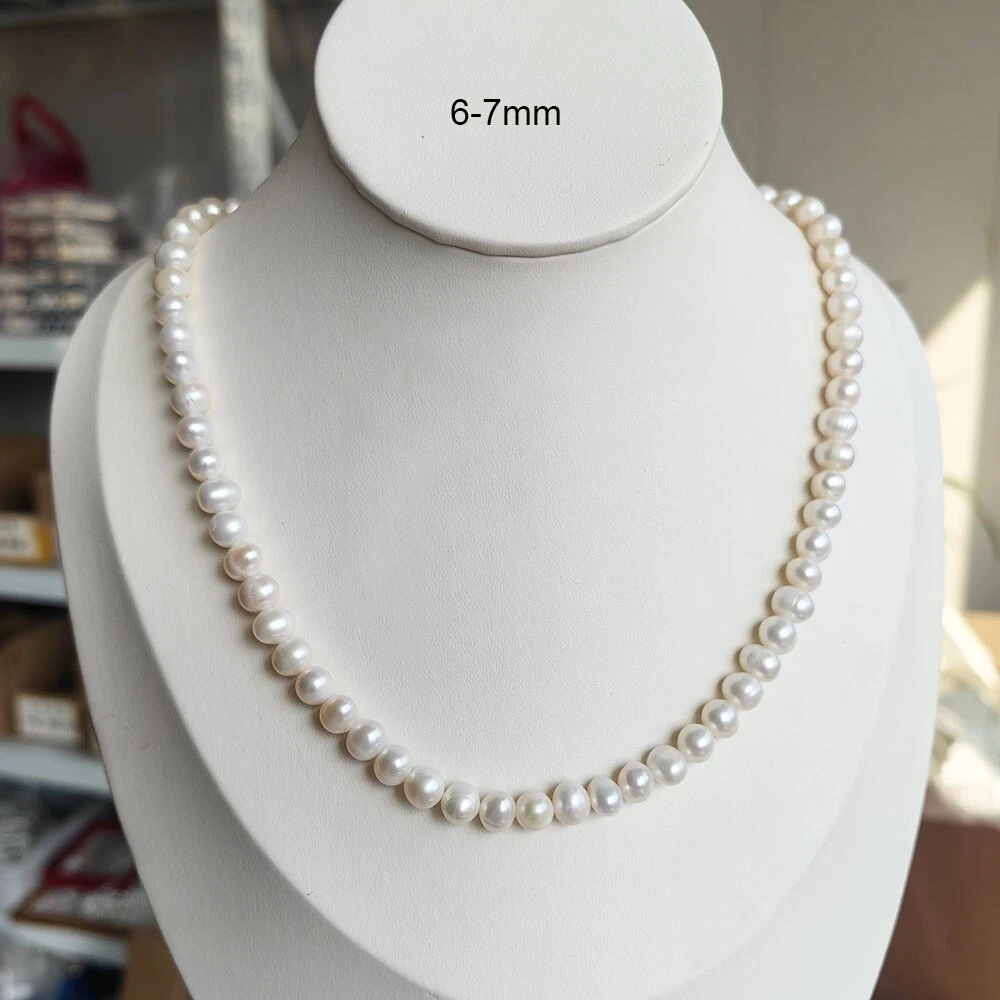 Natural Pearl Necklace Akoya A - Pearl Trim Chain recensione e prezzo