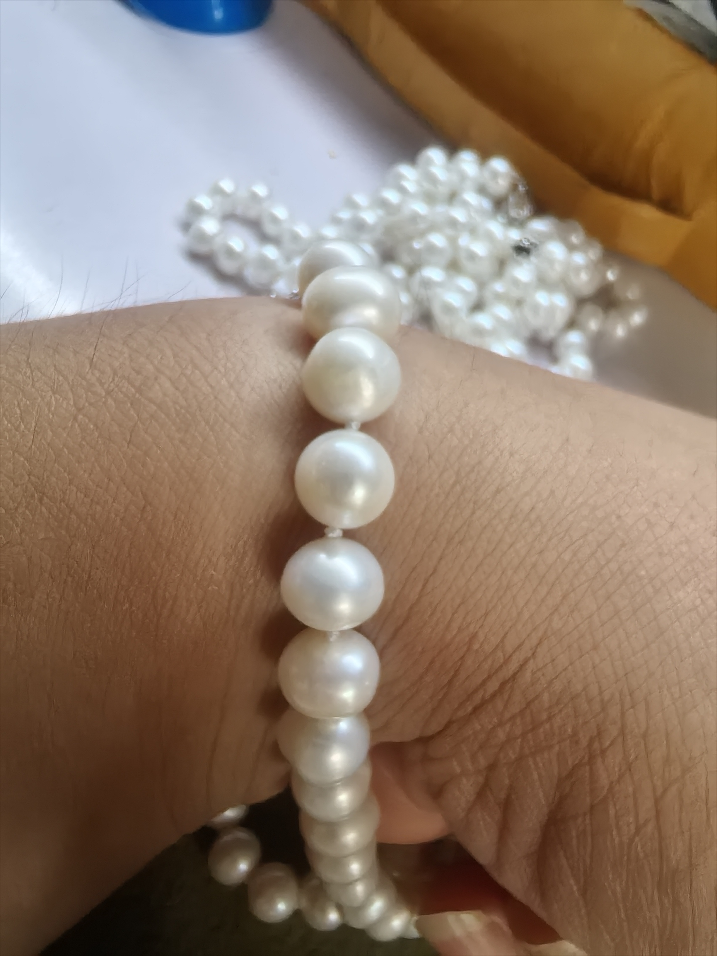 Natural Pearl Necklace Akoya A - Pearl Trim Chain recensione e prezzo
