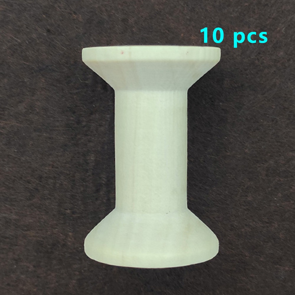 5/10PCS Wooden Bobbins Spools  - Organza Ribbon Spool recensione e prezzo