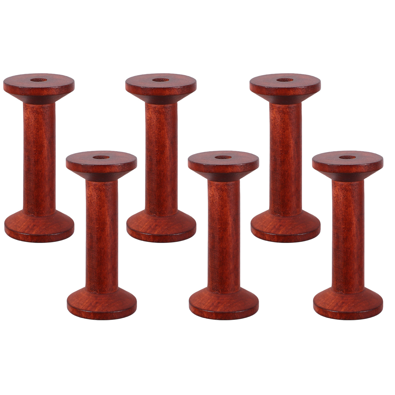 6Pcs Wooden Empty Spools for C - Embroidery Craft recensione e prezzo
