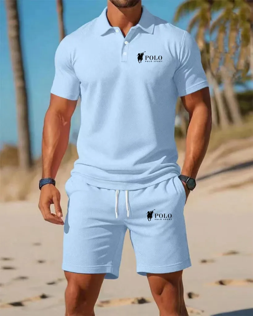 Men's Polo Shirt Set Summer Qu - Embellish Knit recensione e prezzo