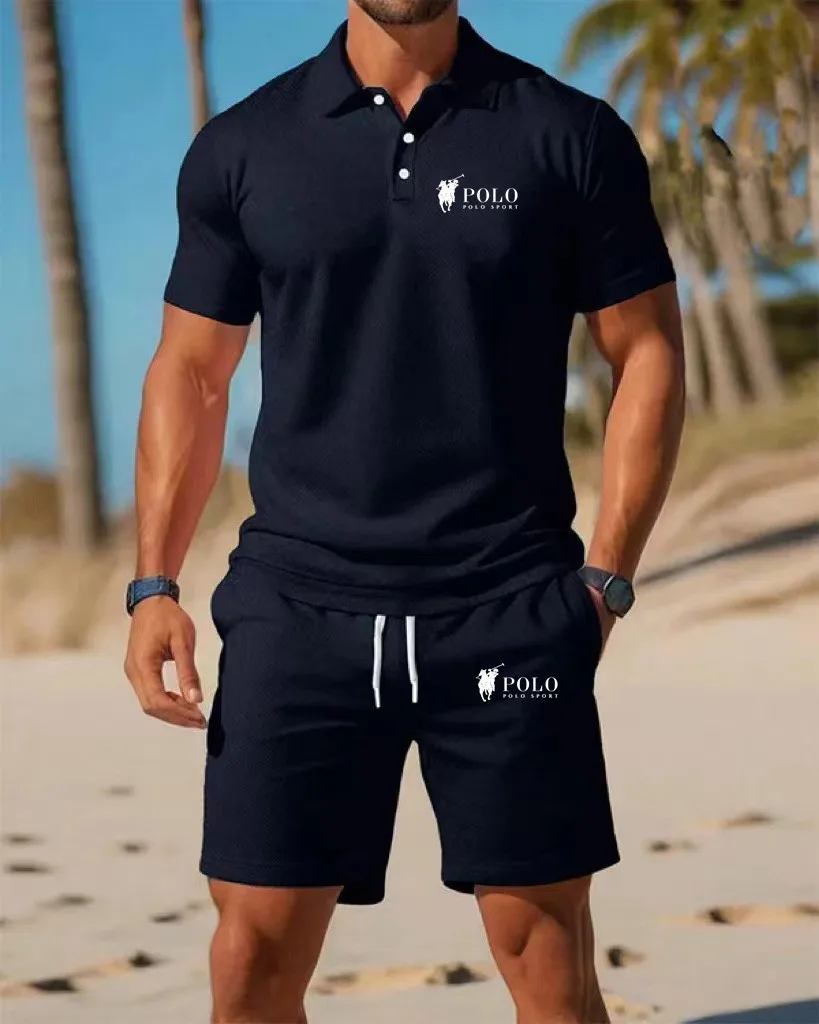 Men's Polo Shirt Set Summer Qu - Embellish Knit recensione e prezzo