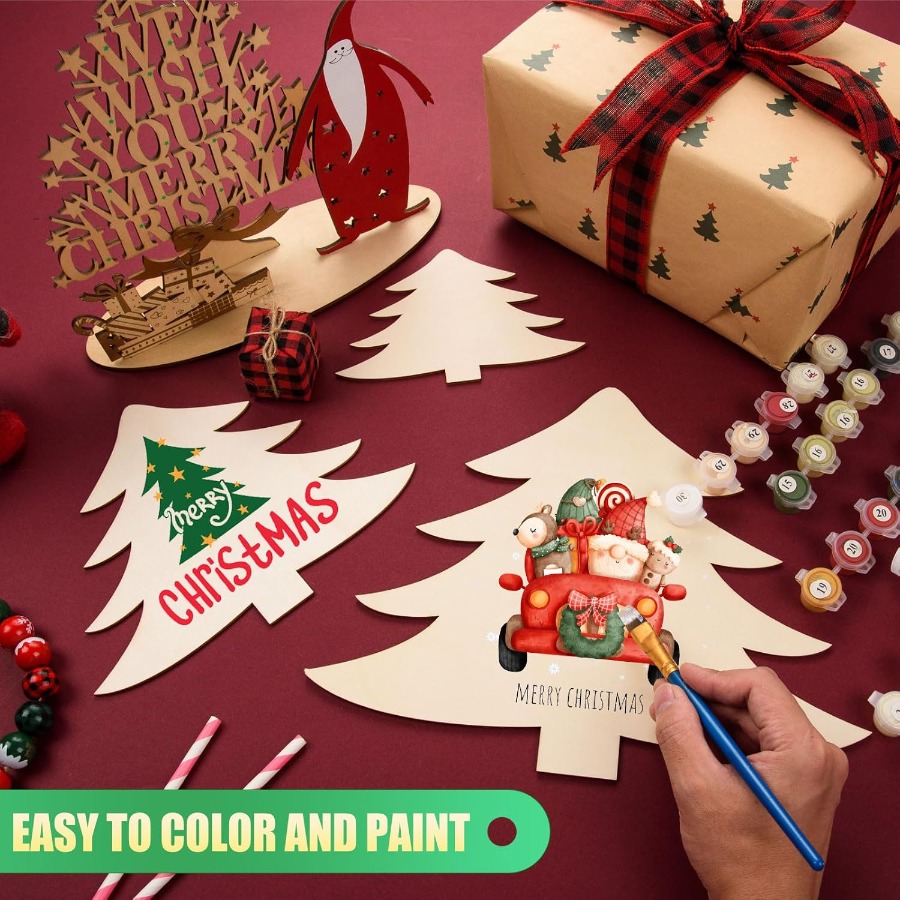 Wooden Ornaments Craft Predril - Christmas Craft Embellishment recensione e prezzo