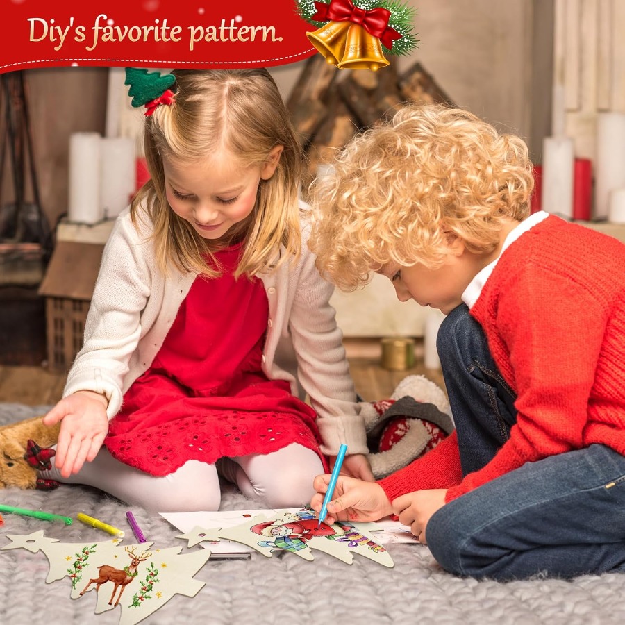 Wooden Ornaments Craft Predril - Christmas Craft Embellishment recensione e prezzo