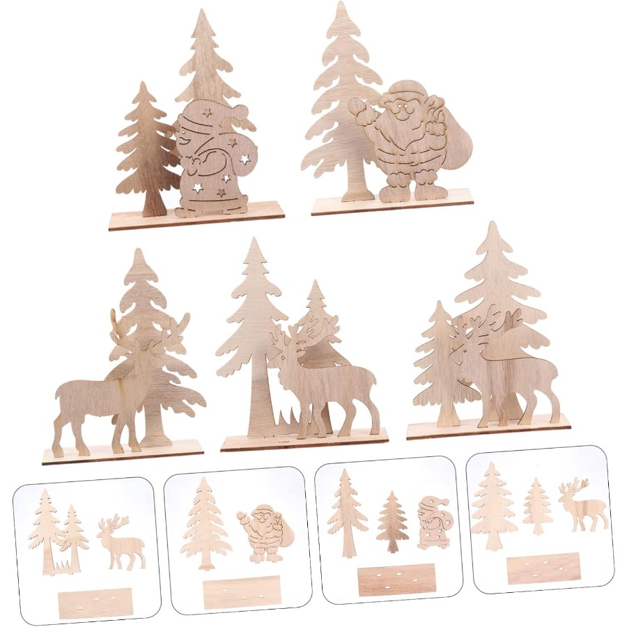 Wooden Ornaments Craft Predril - Christmas Craft Embellishment recensione e prezzo