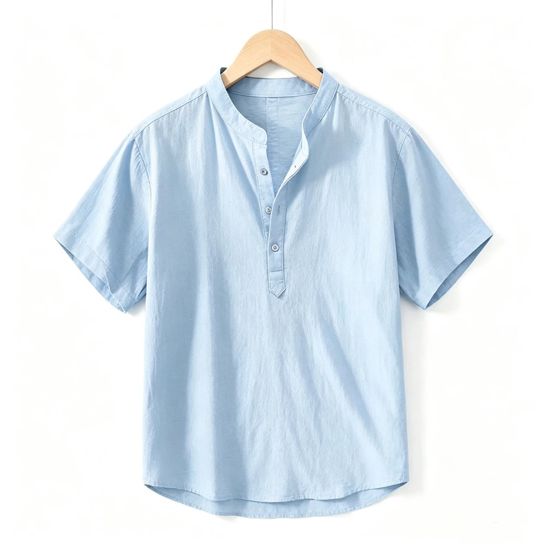 Men Cotton Linen Short-Sleeve  - Embellish Knit recensione e prezzo
