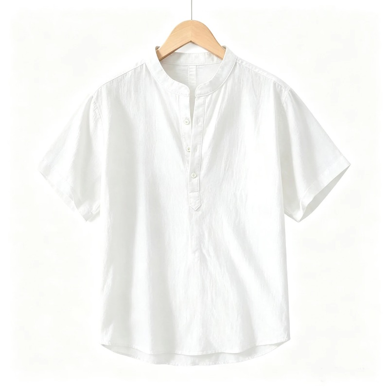Men Cotton Linen Short-Sleeve  - Embellish Knit recensione e prezzo