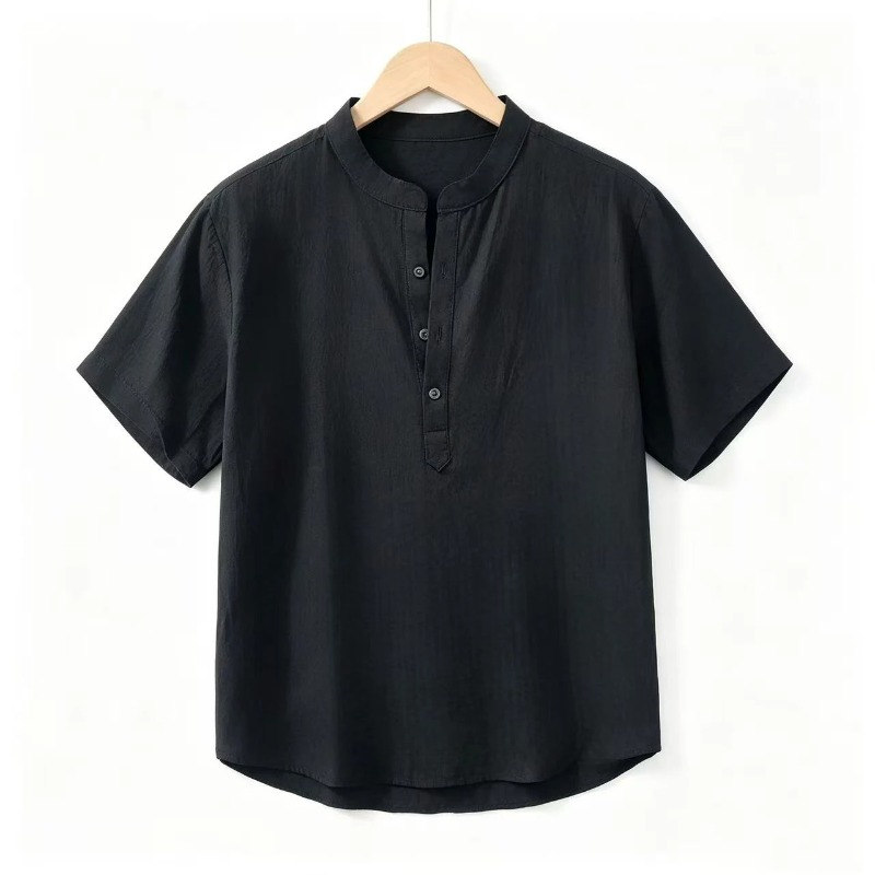 Men Cotton Linen Short-Sleeve  - Embellish Knit recensione e prezzo