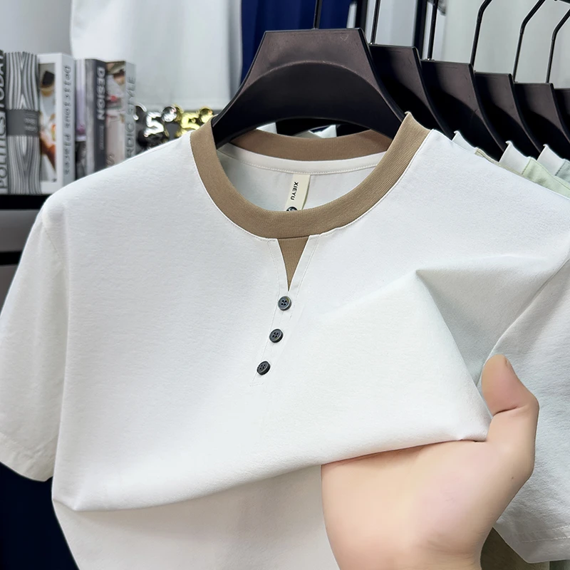 Mens Short Sleeve Henley Neck  - Embellish Knit recensione e prezzo
