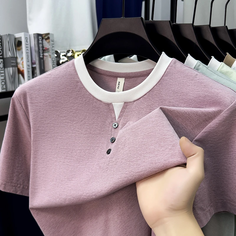 Mens Short Sleeve Henley Neck  - Embellish Knit recensione e prezzo