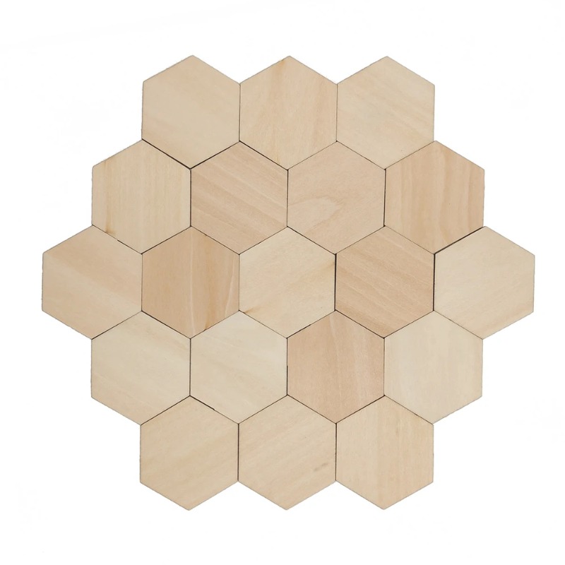 10-120mm Wooden Hexagon Blank  - Embellish Craft recensione e prezzo