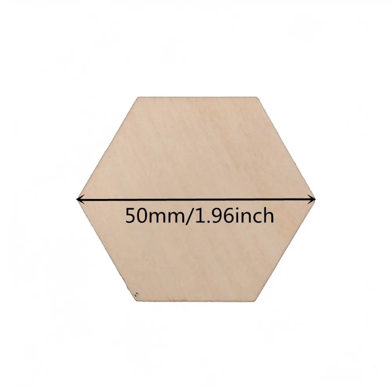 10-120mm Wooden Hexagon Blank  - Embellish Craft recensione e prezzo