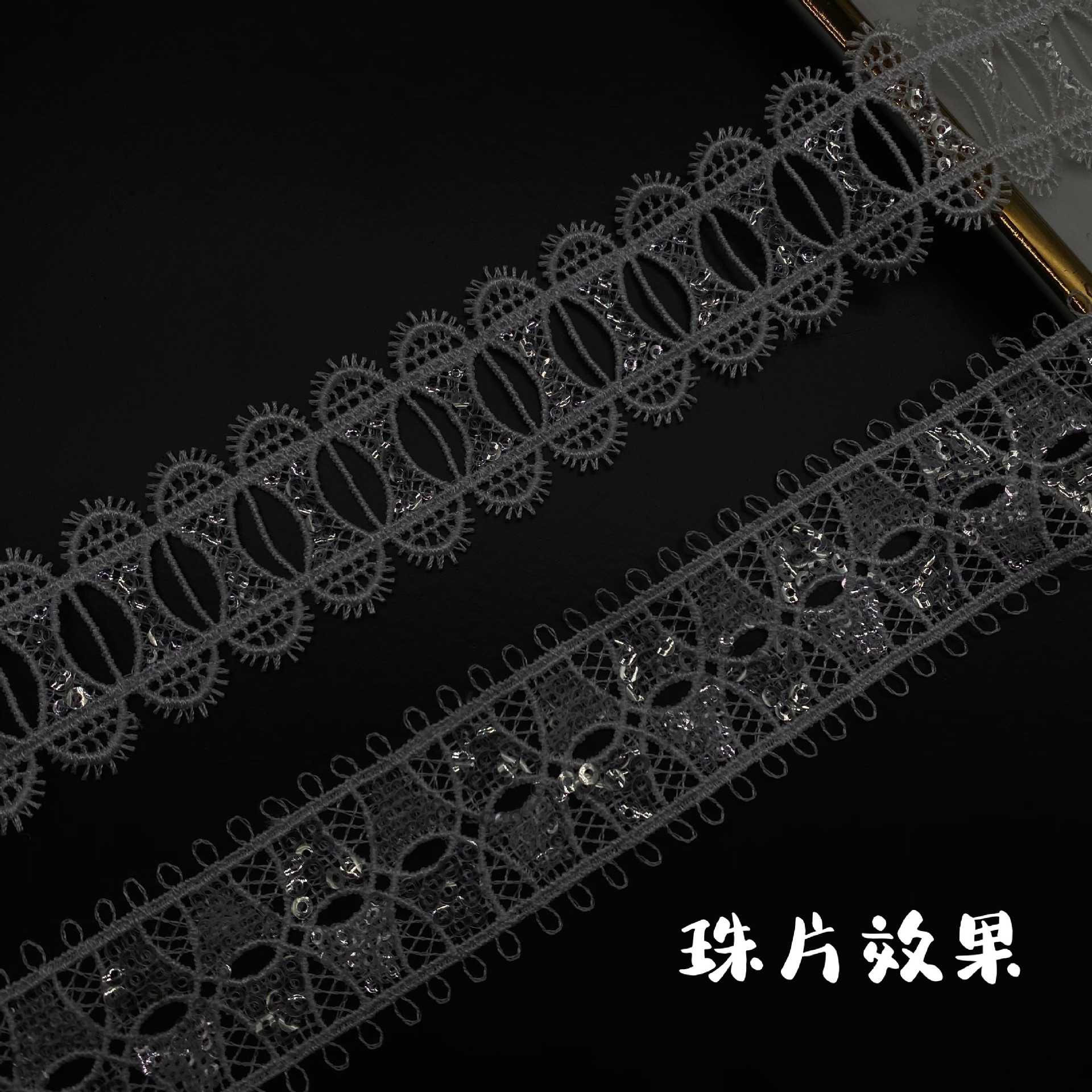 Hollow Wearable Sequins Ribbon - Lace Ribbon Trim recensione e prezzo