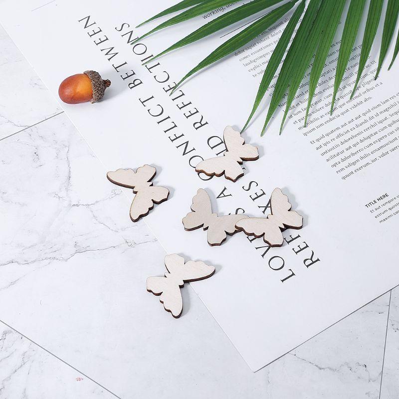 50 Pcs for Butterfly Wooden Sl - Christmas Craft Embellishment recensione e prezzo
