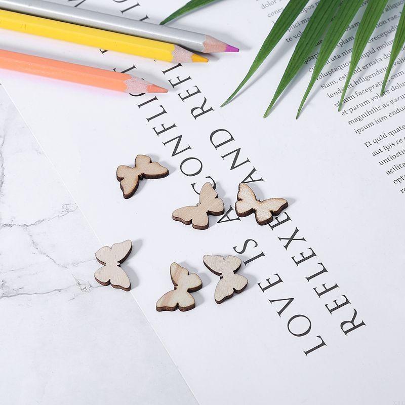 50 Pcs for Butterfly Wooden Sl - Christmas Craft Embellishment recensione e prezzo