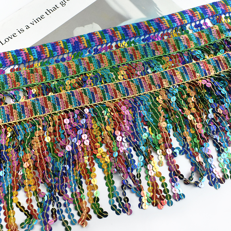 5/10Yards Sequin Fringe Tassel - Beaded Trim Fringe recensione e prezzo