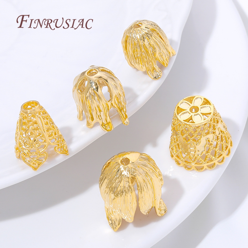 18K Gold Plated Tassel End Cap - Beaded Trim Fringe recensione e prezzo