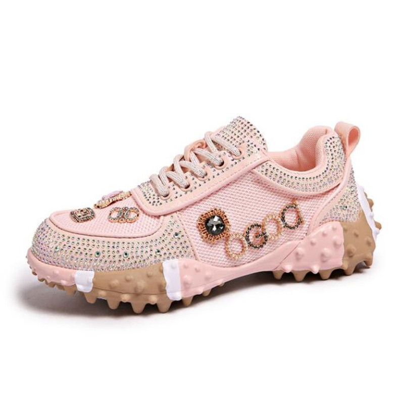 2026 Women Luxury Sneakers Rhi - Crystal Mesh Fabric recensione e prezzo