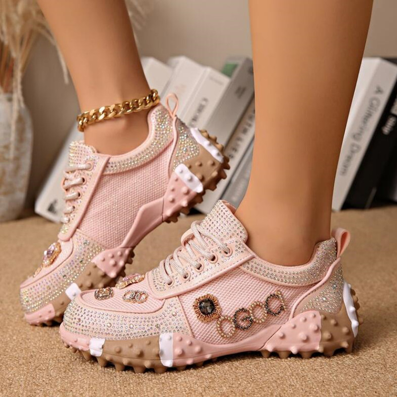 2026 Women Luxury Sneakers Rhi - Crystal Mesh Fabric recensione e prezzo