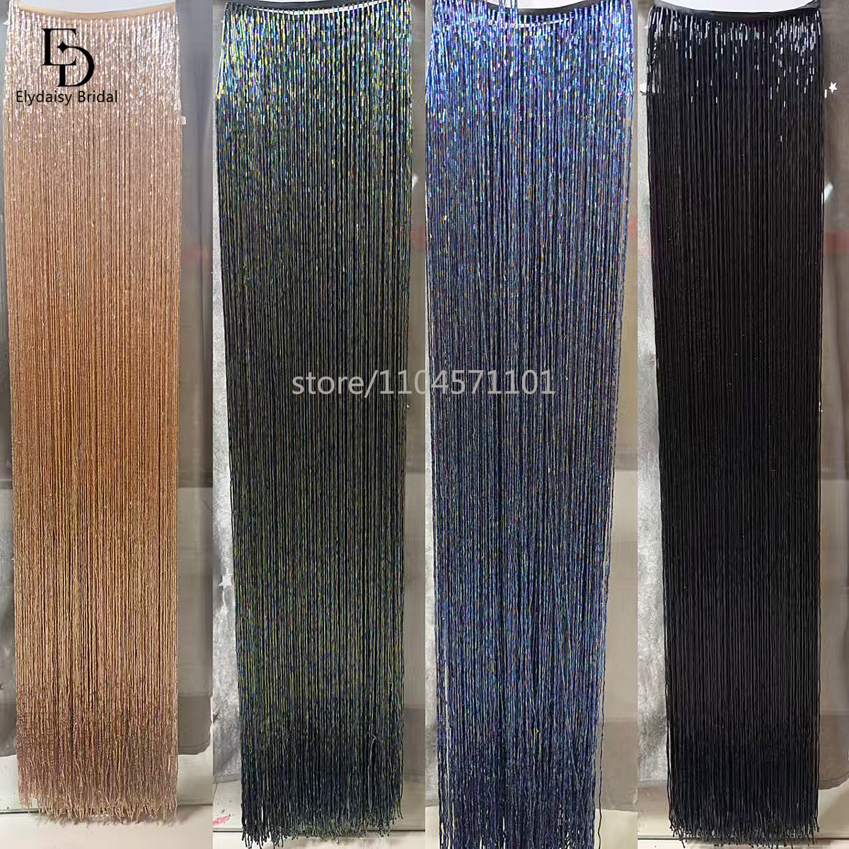 ELYDAISY 1Meter Length Champag - Beaded Trim Fringe recensione e prezzo