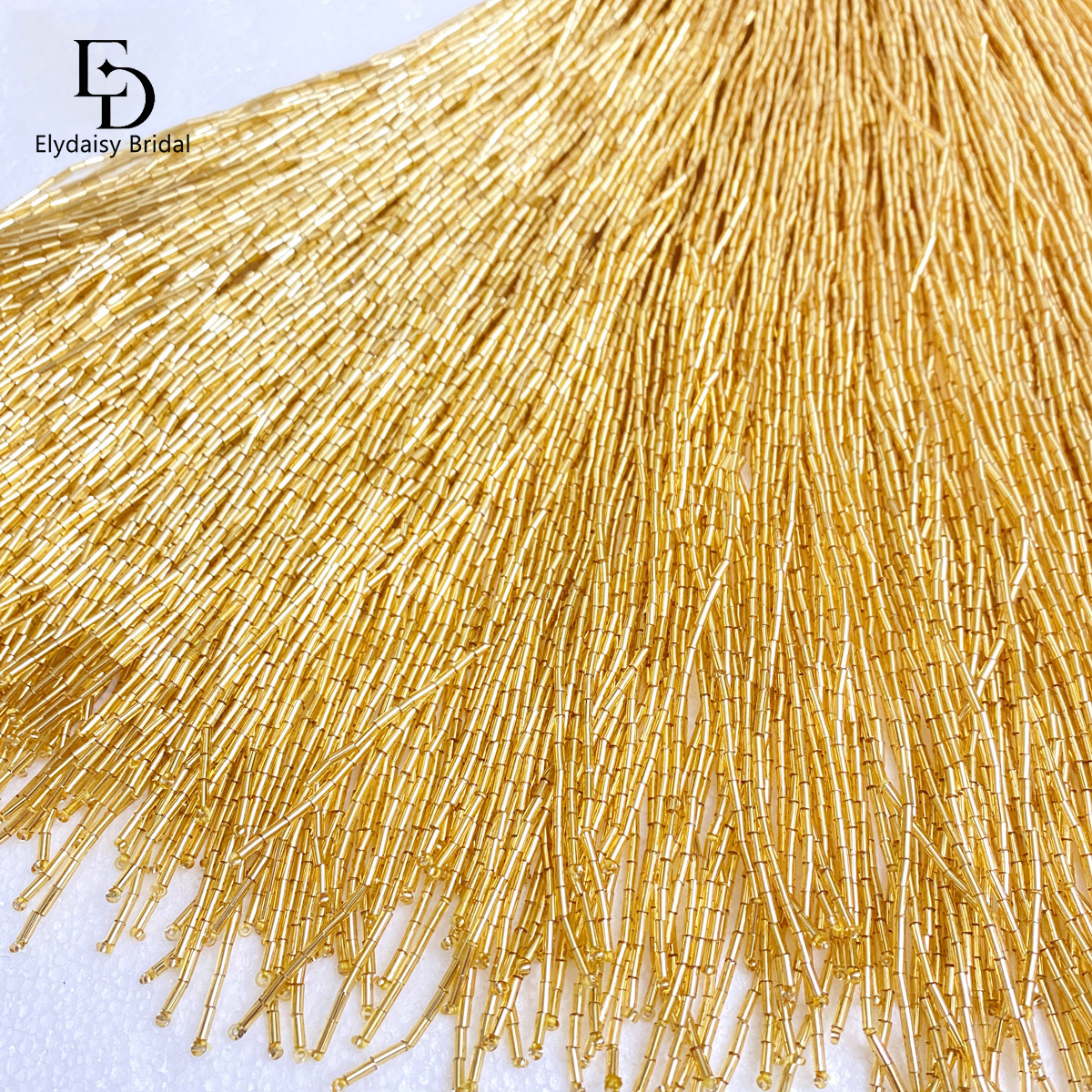 ELYDAISY 1Meter Length Champag - Beaded Trim Fringe recensione e prezzo