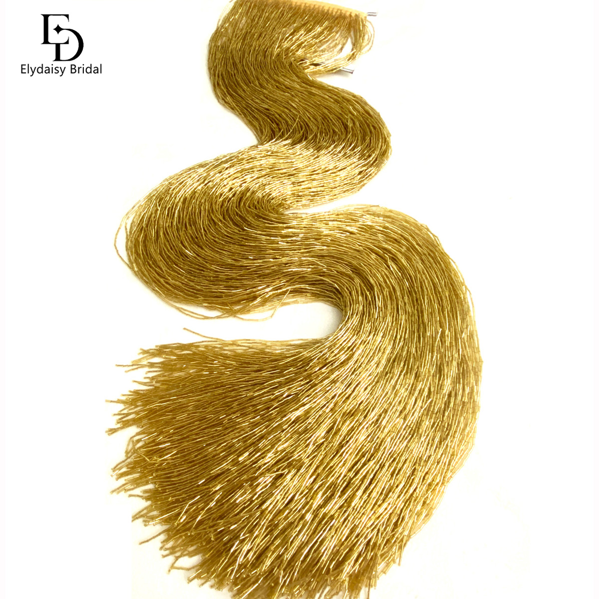ELYDAISY 1Meter Length Champag - Beaded Trim Fringe recensione e prezzo