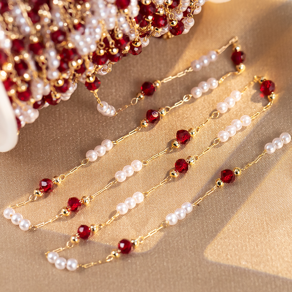 50cm/100cm Imitation Pearl Cop - Pearl Trim Chain recensione e prezzo