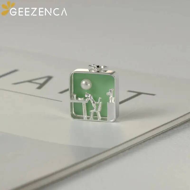 GEEZENCA 925 Sterling Silver G - Pearl Trim Chain recensione e prezzo