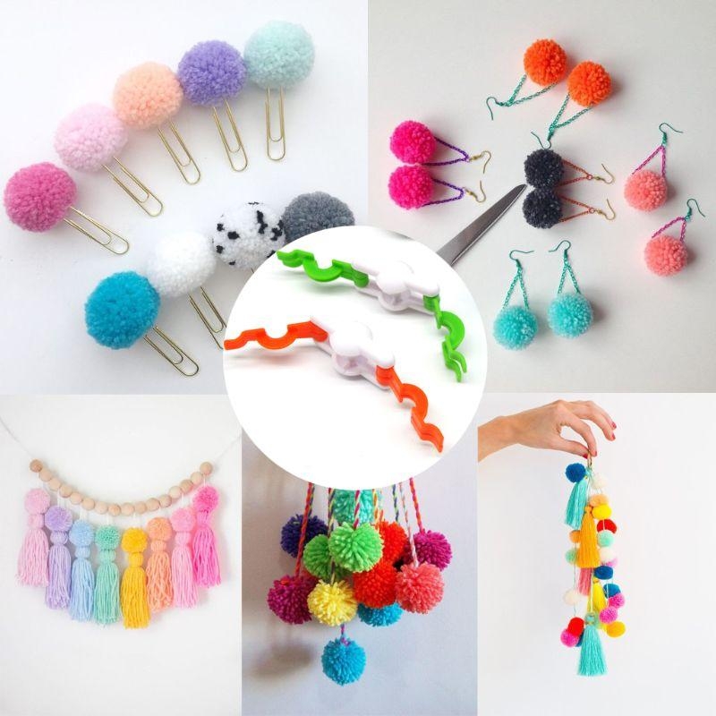 D8KF 2pcs Pom-Pom Maker for Fl - Pom Pom Maker Tool recensione e prezzo