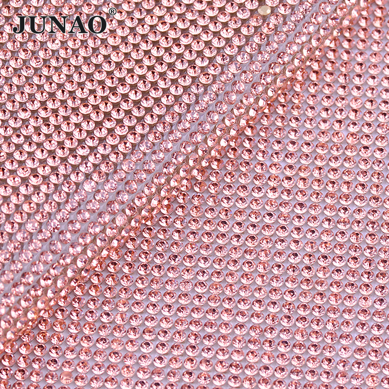 JUNAO 24x40cm Light Peach Self - Hotfix Rhinestone Sheet recensione e prezzo