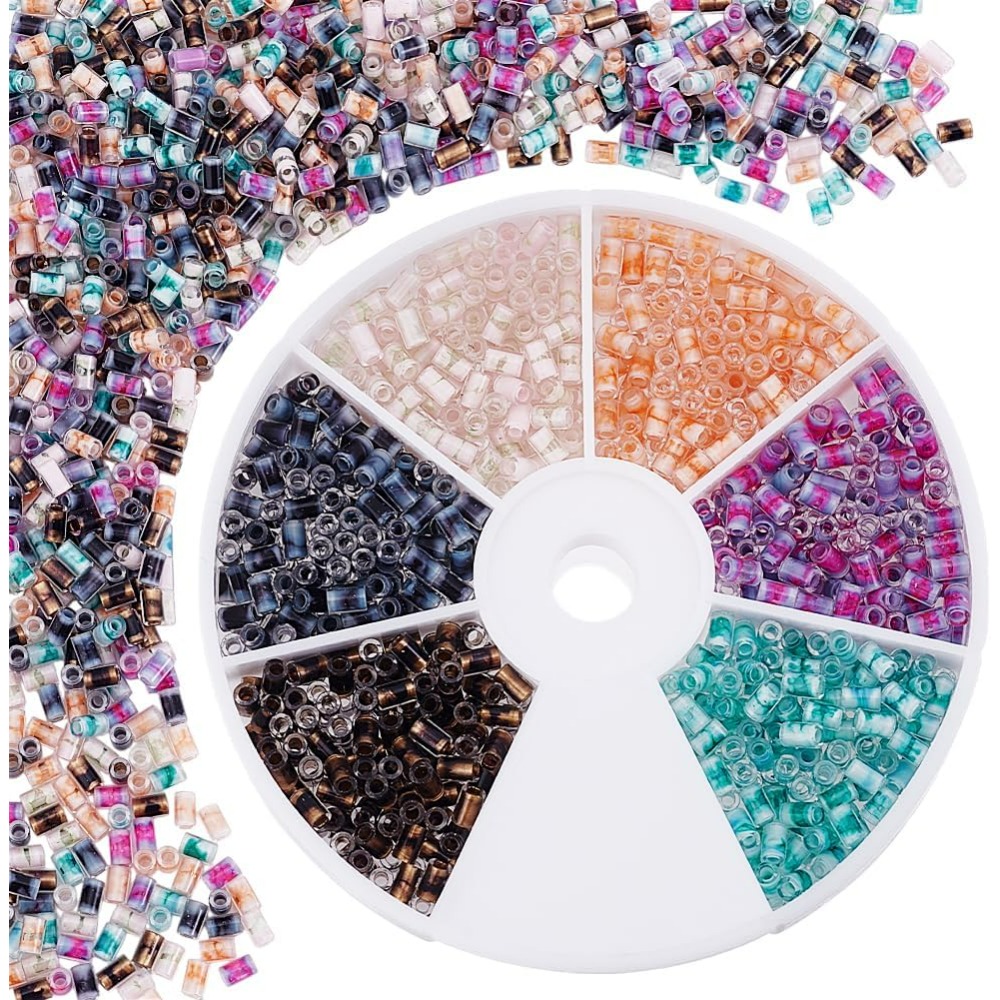 720pcs 6 Colors Tube Beads 24g - Embroidery Craft recensione e prezzo