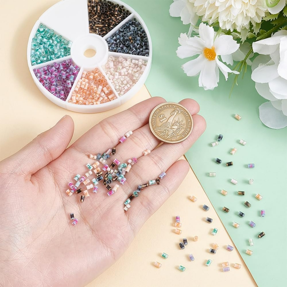 720pcs 6 Colors Tube Beads 24g - Embroidery Craft recensione e prezzo