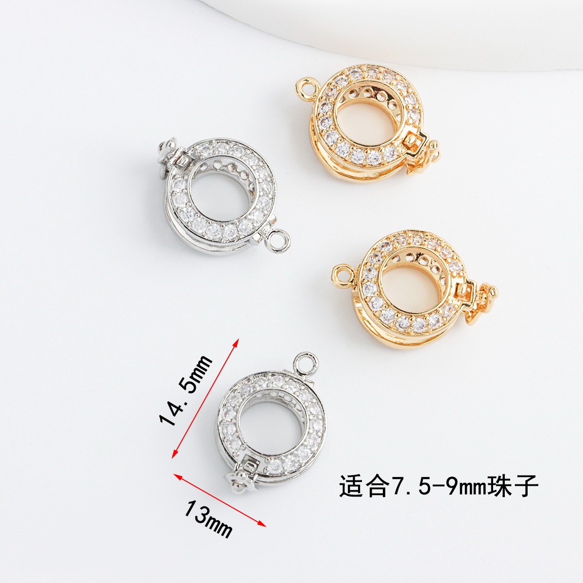 18K Real Gold-plated Zircon Ro - Pearl Trim Chain recensione e prezzo