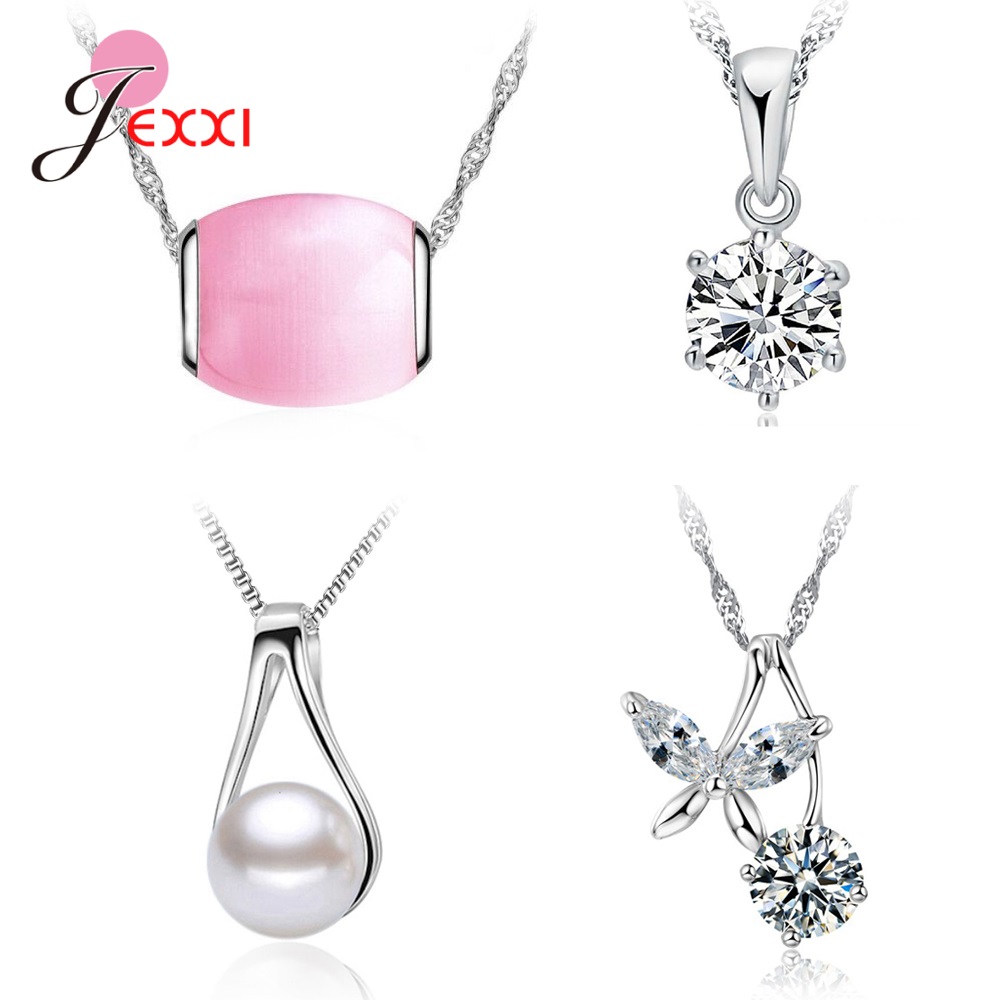 4pcs/Lot 925 Sterling Silver J - Pearl Trim Chain recensione e prezzo