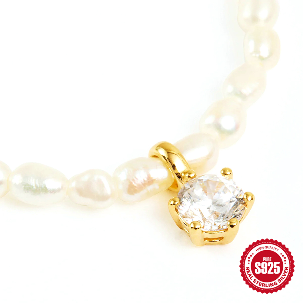 BOAKO Pearl Necklace Silver 92 - Pearl Trim Chain recensione e prezzo
