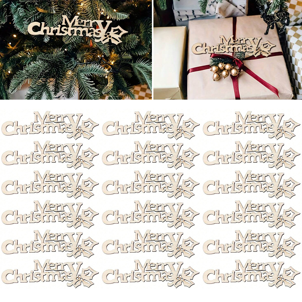 10/20/100Pcs Merry Christmas W - Christmas Craft Embellishment recensione e prezzo