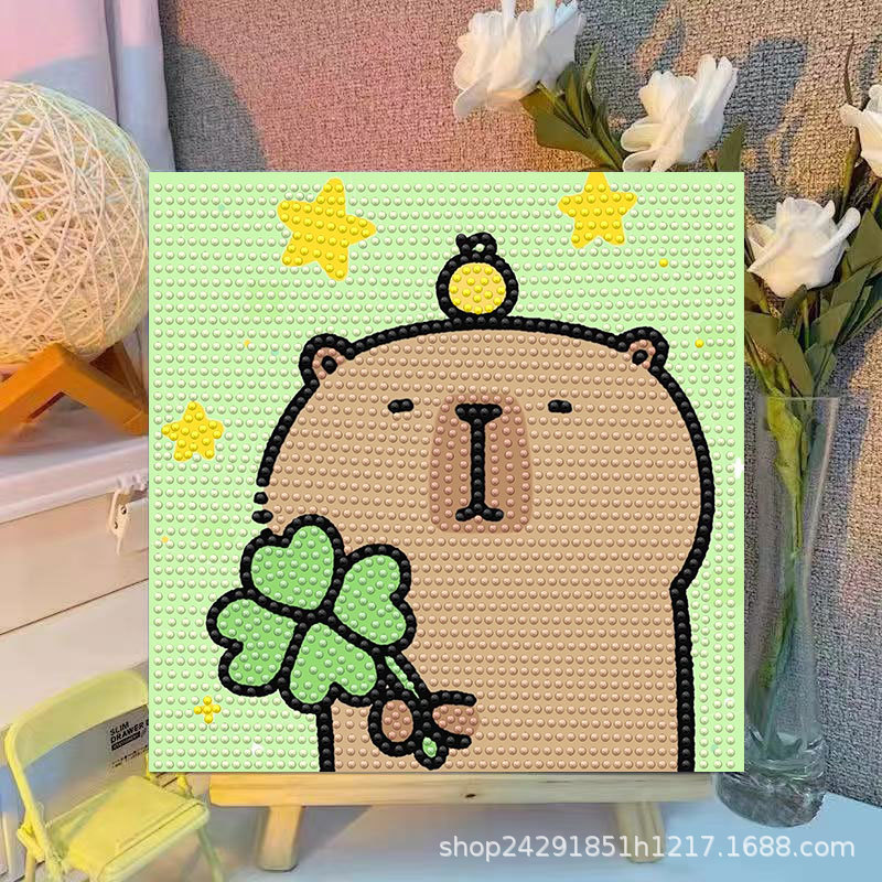 Cartoon Capibala Crystal Diamo - Embroidery Embellishments recensione e prezzo