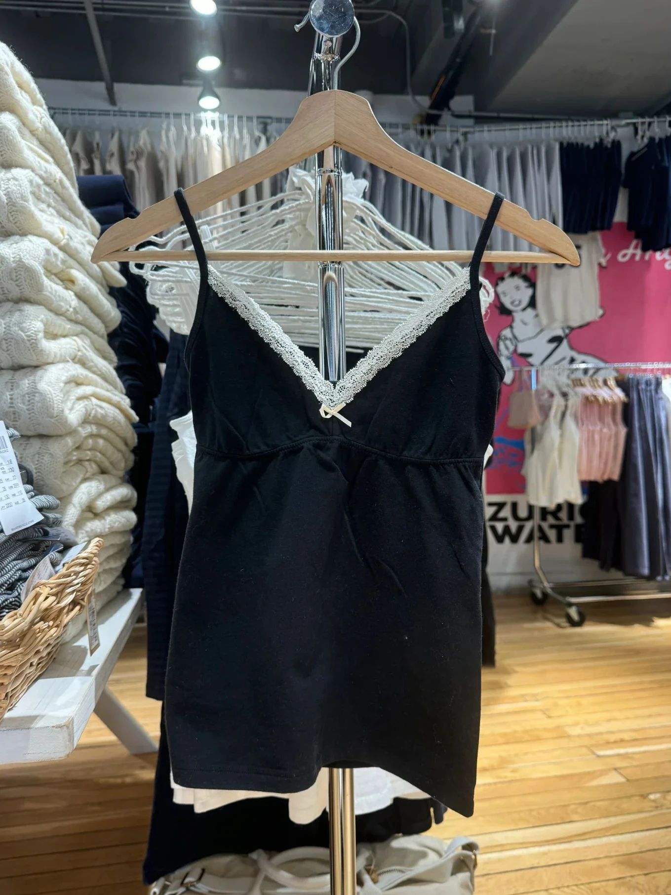 Lace Trim Bow Tank Panties Paj - Elastic Lace Trim recensione e prezzo