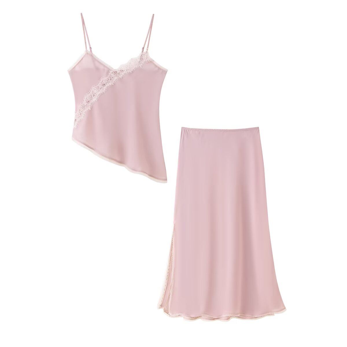 Tidalyf 2025 Women Pink Cami T - Elastic Lace Trim recensione e prezzo