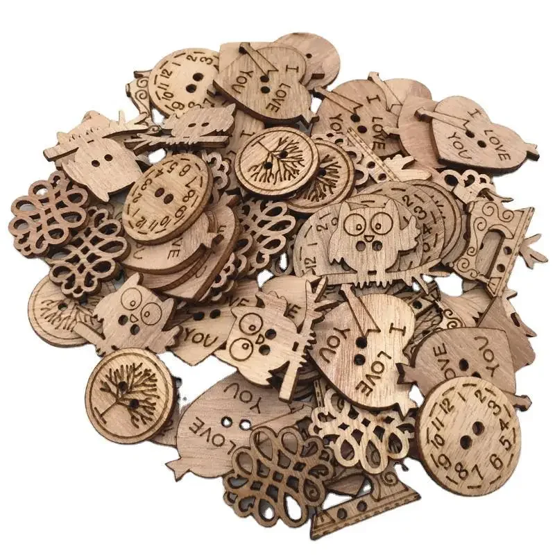 50pcs Wooden Craft Embellishme - Christmas Craft Embellishment recensione e prezzo